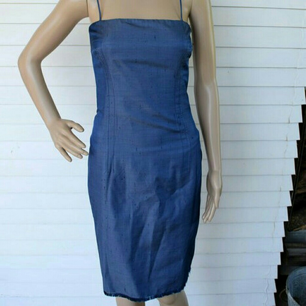 Margon Italy Obscure Couture Dress Navy / 6 NWOT
